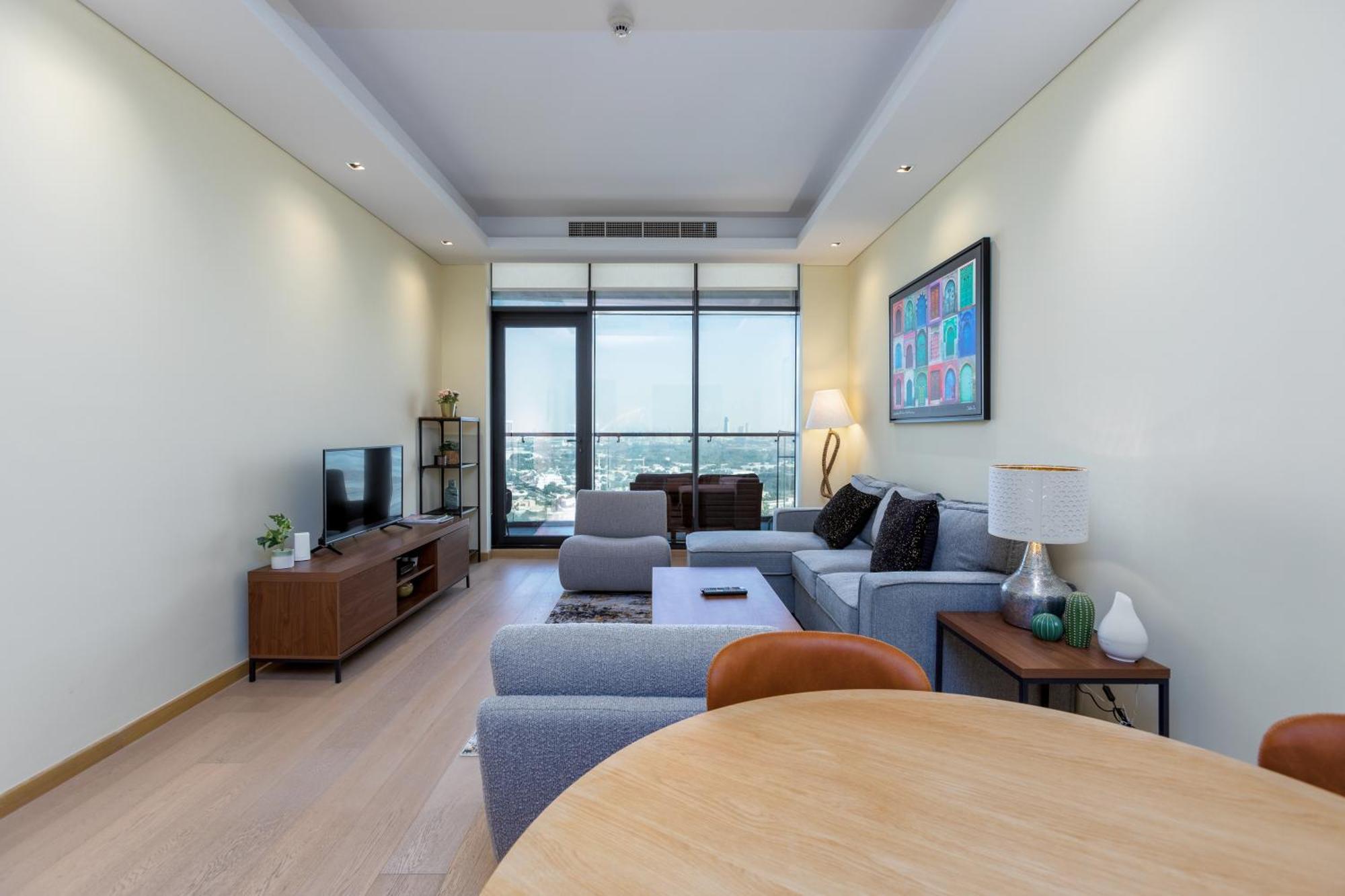 Modern 1Br Apartment, High Floor, Near Dubai Mall Exterior foto